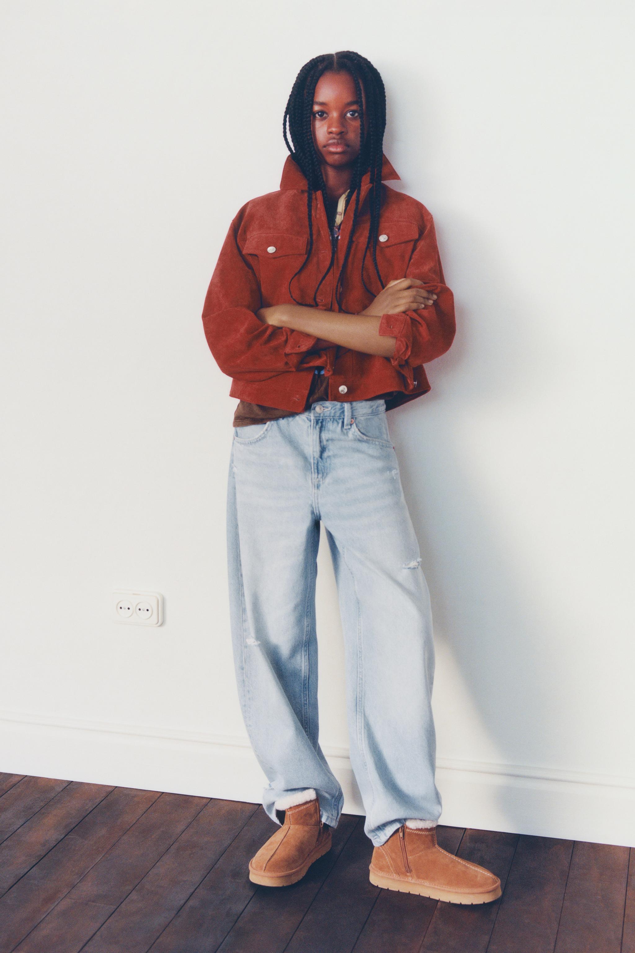 BLOUSON EN DAIM 100 % CUIR
